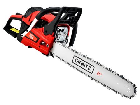 Giantz 52 CC Chainsaw Petrol Pruning Chain Saw Top Handle Commercial E-Start Discount