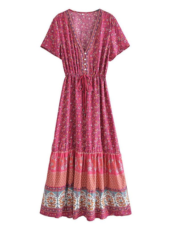 Beautiful Hippie Styled Long Dress | S-L | 3 Colours Available Online Sale