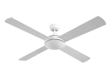 Devanti 52   Ceiling Fan w Remote - White For Discount