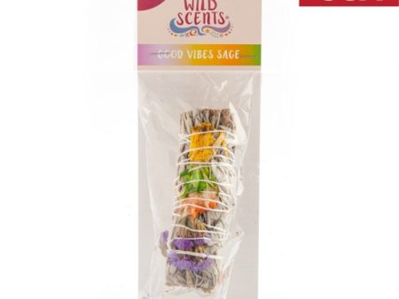 Wild Scents Good Vibes Sage & Herbs Smudge Stick Supply