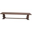 Florence  2pc Timber Dining Table Seat Bench 230cm French Provincial Pedestal Hot on Sale