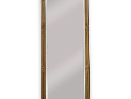 French Provincial Ornate Mirror - Country Gold - Medium 70cm x 170cm Online now