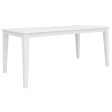 Daisy Dining Table 180cm Solid Acacia Timber Wood Hampton Furniture - White Hot on Sale