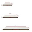 Ekkio Floating Shelf Set of 3 White EK-WS-101-SH For Sale