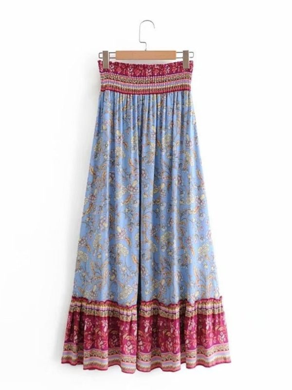 Vintage Styled Bohemian 60 s Hippie Long Skirt | M-XL | Various Colours Sale