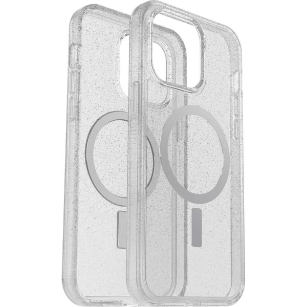 OTTERBOX Apple iPhone 14 Pro Max Symmetry Series+ Clear Antimicrobial Case for MagSafe - Stardust (Clear Glitter) (77-89285) Online