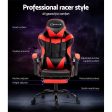 Artiss Office Chair Gaming Computer Executive Chairs Racing Seat Recliner Red Online now