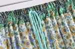 Vintage Styled Green Hippie Skirt | With Tassels | M-L Online