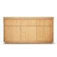 Rosemallow Buffet Table 165cm 3 Door 3 Drawer Solid Messmate Timber - Natural Online Sale