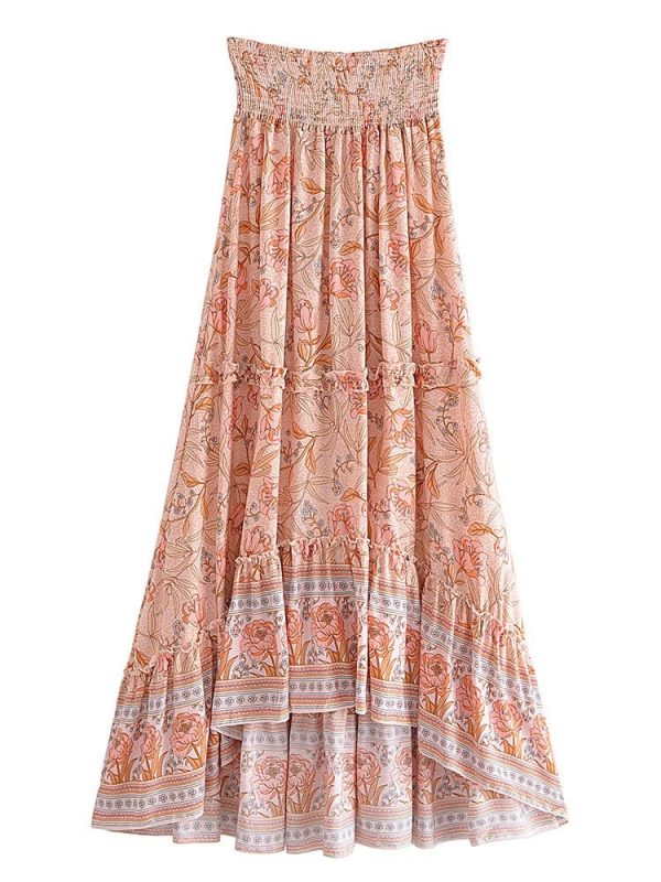 Light Coloured Floral Beach Skirt | M-XL | 3 Styles For Sale