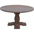 Florence  Round Dining Table 135cm French Provincial Pedestal Solid Timber Wood Online now