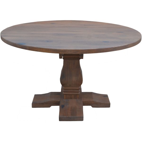 Florence  Round Dining Table 135cm French Provincial Pedestal Solid Timber Wood Online now