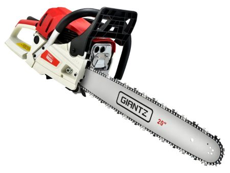 Giantz 62CC Chainsaw Commercial Petrol 20  Bar E-Start 20 Bar Pruning Chain Saw Fashion