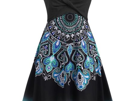 Hippie V-Neck Styled Hippie Dream Catcher Dress | S-XXL Cheap