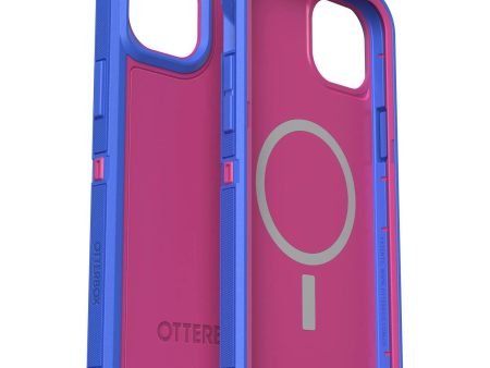 OTTERBOX Apple iPhone 14 Plus Defender Series XT Case with MagSafe - Blooming Lotus (Pink) (77-89112), 5x Military Standard Drop Protection Hot on Sale