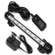 9LED Aquarium Fish Tank LED Light Bar Lamp 18cm Pool Submersible Waterproof Cool White Fashion