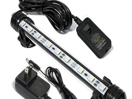 9LED Aquarium Fish Tank LED Light Bar Lamp 18cm Pool Submersible Waterproof Cool White Fashion