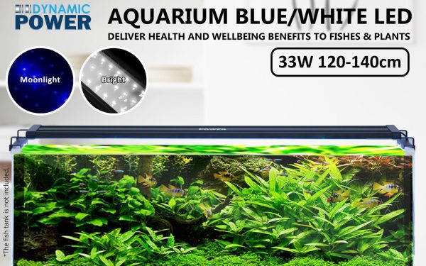 Dynamic Power 2 Set 33W Aquarium Blue White LED Light for Tank 120-140cm Online Sale