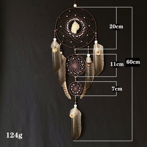 Bohemian Triple Hooped Tradtional Dream Catcher | 60cm Online Hot Sale