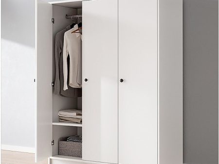 3 Door Wardrobe Bedroom Cupboard Closet Storage Cabinet Organiser Cheap