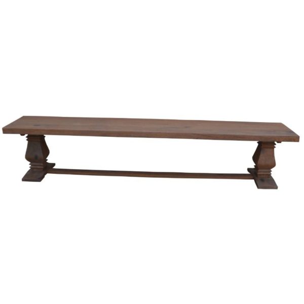 Florence  Dining Table Seat Bench 230cm French Provincial Pedestal Solid Timber Supply