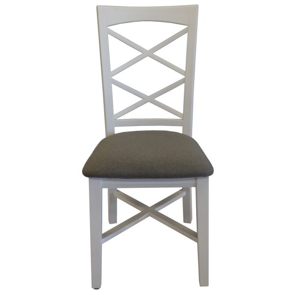 Daisy Dining Chair Set of 2 Solid Acacia Timber Wood Hampton Furniture - White Discount